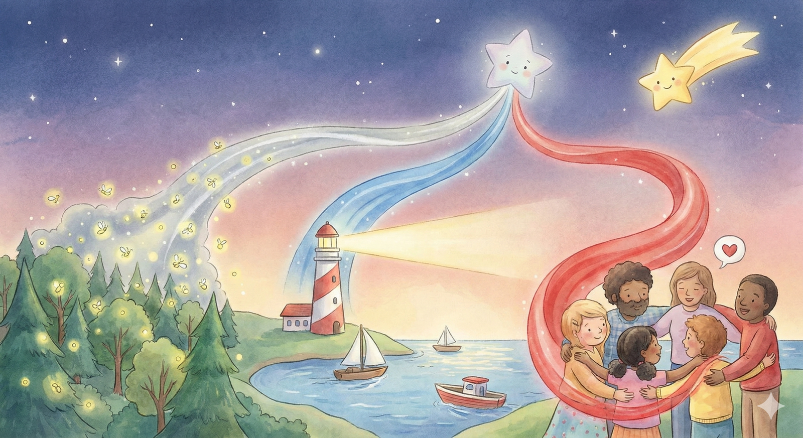 별똥별 긴 꼬리 주머니